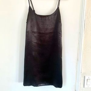 Silence + Noise Silk Slip Dress